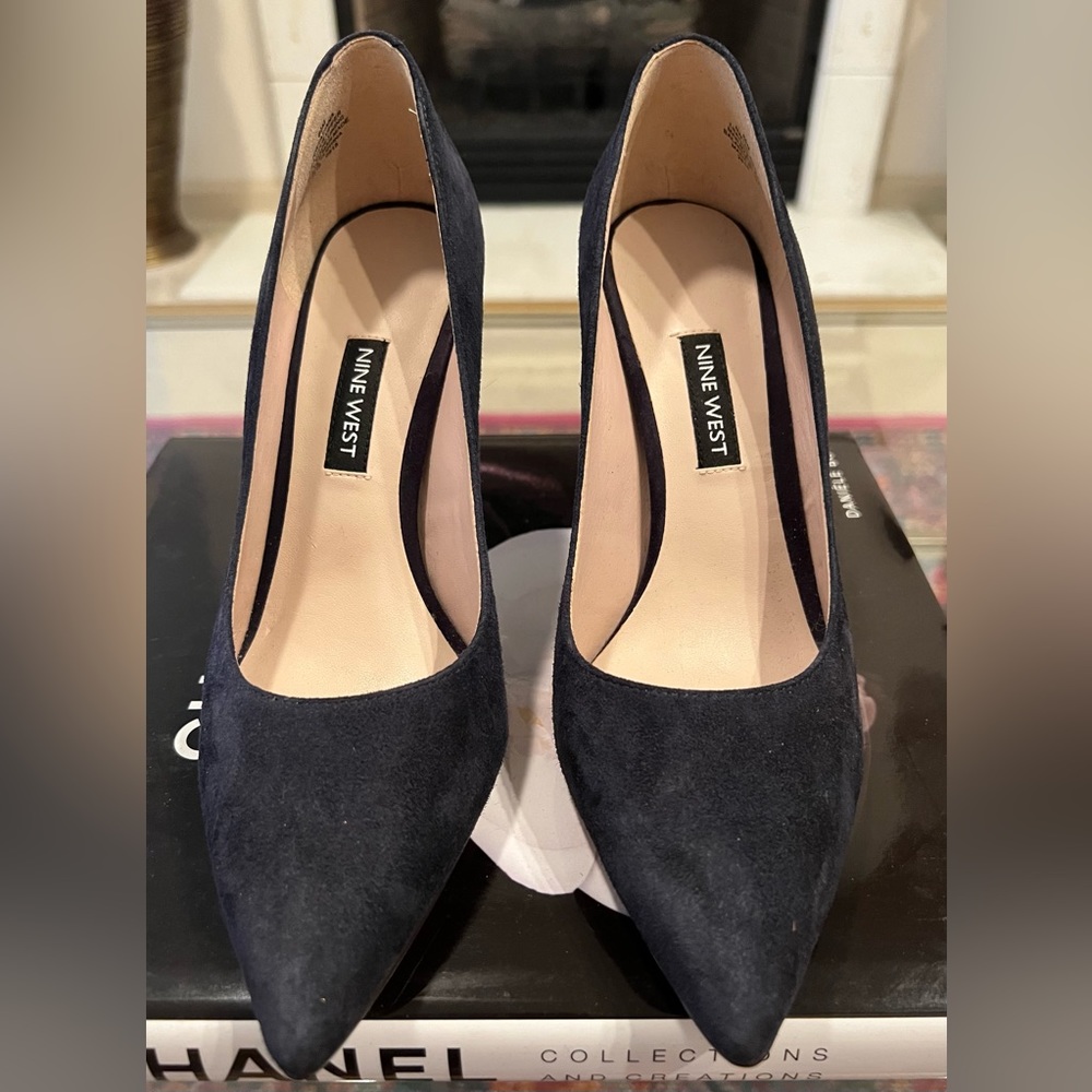 Nine West Navy Pumps